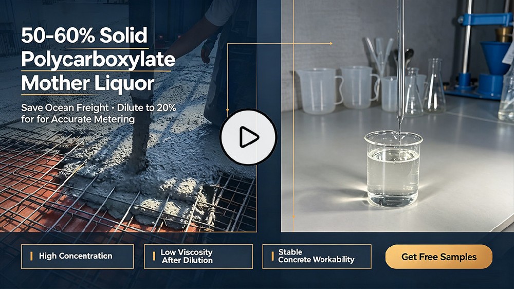 Why Concrete Plants Import 50% polycarboxylate superplasticizer Mother Liquor (And Dilute to 20%)